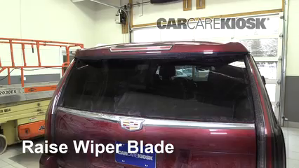 2016 Cadillac Escalade ESV Luxury 6.2L V8 FlexFuel Escobillas de limpiaparabrisas trasero Cambiar escobillas de limpiaparabrisas